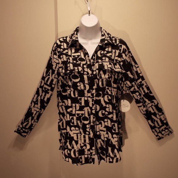 Milk & Honey Blouse Button Up Medium SOLD - Picture 1 of 7